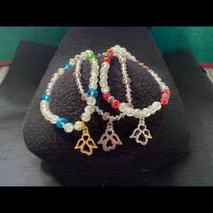 Handmade bracelets in various colors and designs